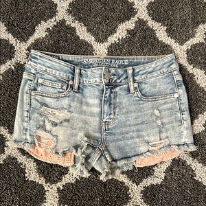 American Eagle Outfitters “Shortie” Women's Blue Denim Shorts Size 8